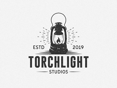 Torchlight studios adobe branding design graphic design graphic design logo graphic designer illustration illustrator logo logo design logodesigner retro studios logo vector vintage font vintage logo