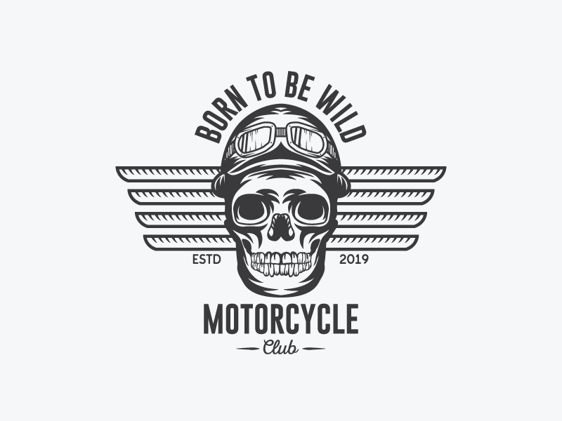 Motorcycle vintage badge by Patrik on Dribbble