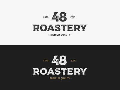 Logo for a coffee company "48 roastery"