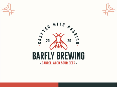 Vintage Logo for a Craft Beer Brewery barfly beer brand branding brewery brewery branding brewery logo fly graphic design hipster illustration illustrator logo logo design logodesign retro simple vintage vintage logo