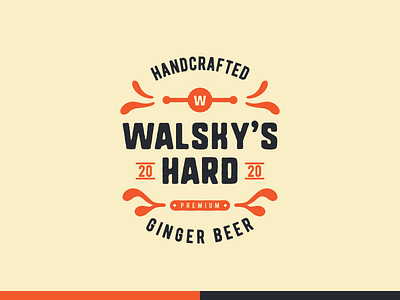 Walsky's Hard Ginger Beer - Vintage Logo adobe beverage design brand identity branding brewery freelancer ginger graphic design graphic designer logo logo design logo designer logo designs logos logotype vector vintage