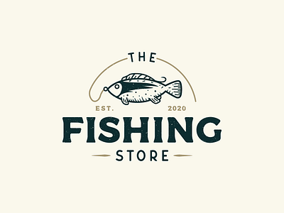 Vintage Logo for a Online Fisihing Store