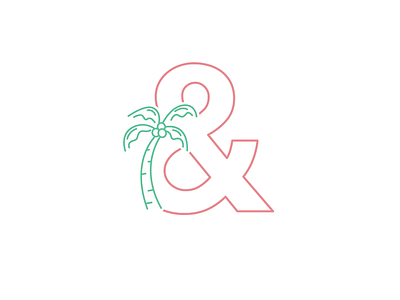 Ampersand, FL ampersand illustration lettering line art minimal design