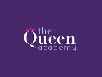 The Queen Academy branding logo logo design