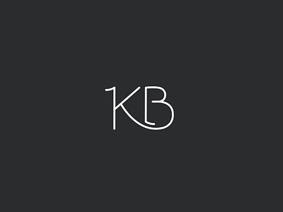 KB Monogram Logo branding clean design logo minimal monogram