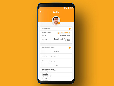 Profile view | UI UX adobe xd app design material design profile ui ux