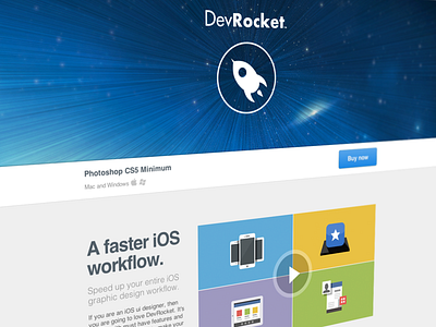 DevRocket 2.0 dev developer extension ios ipad iphone panel photoshop update workflow