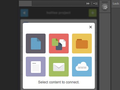 Connect connection extension flat friendly fun icons panel plugin ps workflow