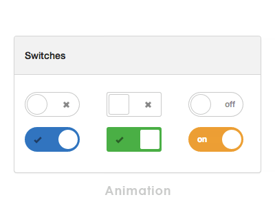 Bootstrap Ui Kit - switches bootstrap css gui kit switch toggle ui