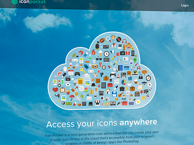 Icon Pocket - Landing page