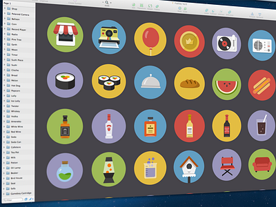 Flatties for Sketch flat icon icons simple sketch