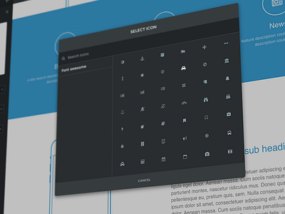 Icon modal - Mac app