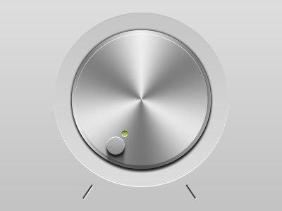 Large Combo Dial (Fixed Shadow) apple clean dial ipad iphone knob marker metal modern slick ui user interface