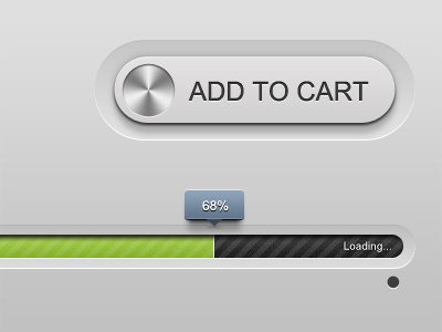 Clean Loader & cart button