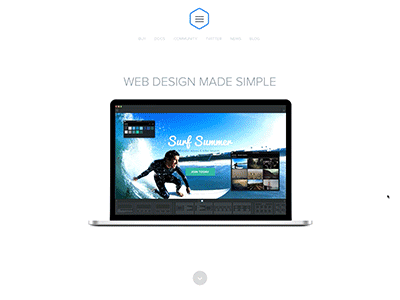 Blocs Landing Page - ReDesign app blocs design mac web