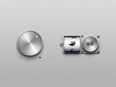More Simple Dials clean cool dial gui light screws shadows ui.user interface ux wheel button