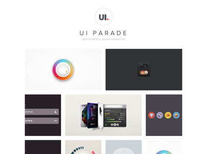 Ui Parade Refresh clean design inspiration site tile ui web