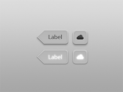 Simple Buttons arrow button clean clud cool gui light minimal modern simple smart ui user interface web button