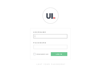 Ui Parade Login - Refresh clean form light ui