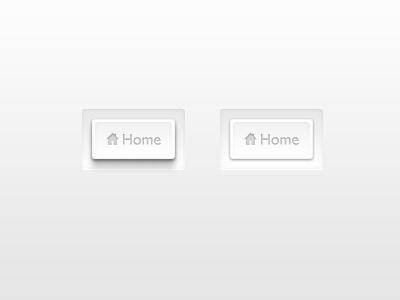 Clean Home button button clean gui home interface modern nasa shadow simple space ui user white