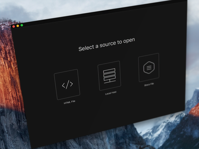 App Start Screen app clean dark design dev development web