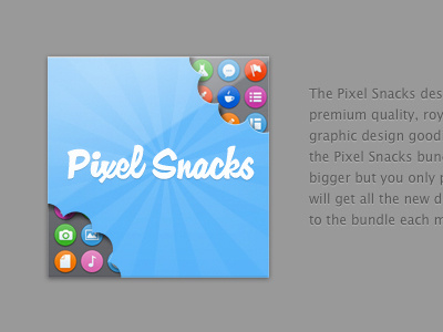 Pixel Snacks Bundle Artwork design fun graphics interface psd stuff ui user web