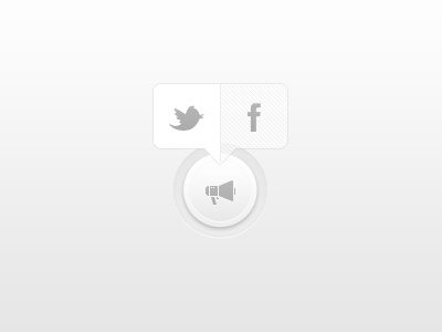Spread Tha Word Button clean cool crisp glyphs graphical gui icons interface media modern popup social twitter ui user