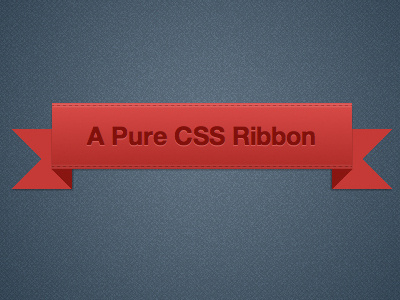 Pure CSS Ribbon Builder