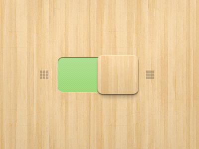 Wood Slider gui hand interface made switch ui user wood