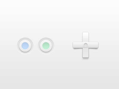 Clean ui controller clean interface simple space ui user white