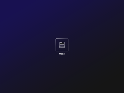 Modal Bric app design icon mac ui web