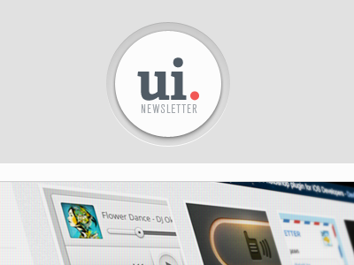 Ui Newsletter - Email Template clean gui interface letter news newsletter simple ui user