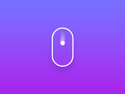 Animated Scroll Button Bric component design mouse scroll web