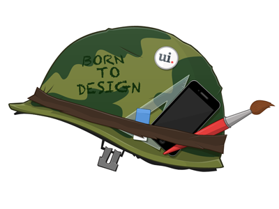 Born To Design army branding brush bundle cool design full gui helmet jacket metal movie parade ui