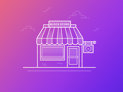 The Blocs Store app design mac shop ui web