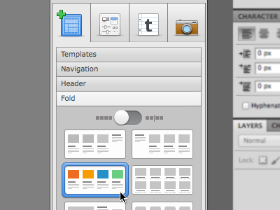 Custom Toggle design dev developer gui panel photoshop plugin toggle ui web workflow