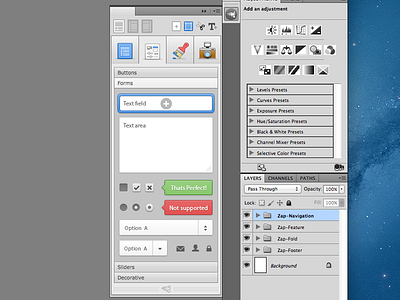 Making Forms design designer dev developer extension form instant photoshop plugin web workflow zap