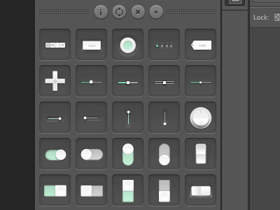 Little Pez. collections custom design drag drop interface kits photoshop pixels refills share user