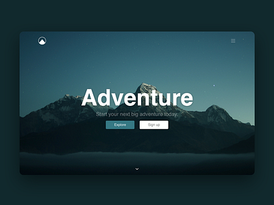 Adventure Bloc interface typography ui web design website