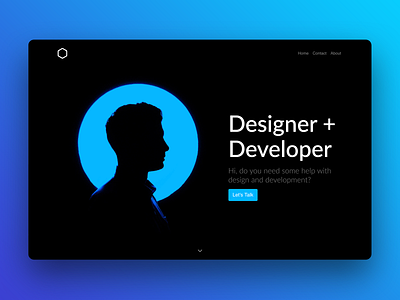 Portfolio Hero Bloc coded design gui mac ui web webdesign webdesigner