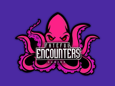 Fateful Encounters Gaming - Logo brand identity branding colorful design esports gaming graphic design logo space vector