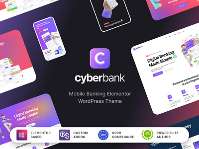 Cyberbank – Business and Finance WordPress Theme banking wordpress theme broker web design cmsmasters cmsmastersdesign consulting wordpress theme design elementor finance wordpress theme forex trading design insurance website loans web design website design wordpress wordpress theme