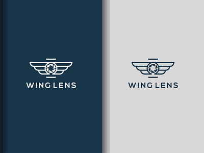 Wing Lens (Branding) Logo logo monogram illustration