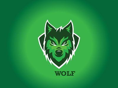 Esports Wolf by Wushu branding design illustration logo vector