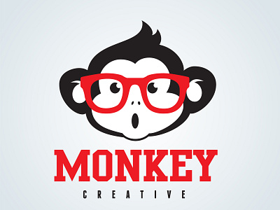 Monkey Creative branding design illustration logo minimal vector