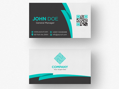 Simple Double Sided Business Card branding business card business card design design illustration