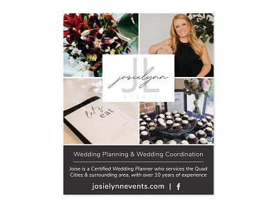 Josie Lynn Events ad ad design advertising design