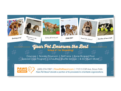 Paws Pet Resort Half Page