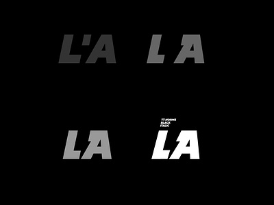 laLaLA LALA font logotype los angeles spark type typography