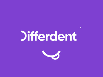 Differdent / dental services branding dental dentist italy logo logodeisgn logodesign logotype minimal smile typography
